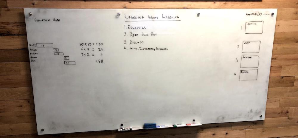 Whiteboard - learning how to learn